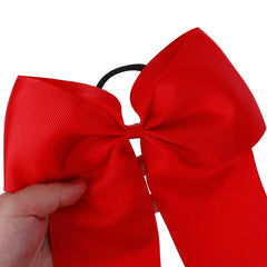 Hipcheer fabric-wrapped ponytail holder protects hair during routines.