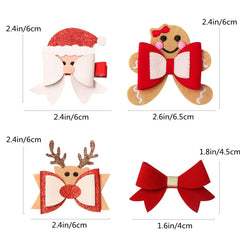 HIPIHOM Reindeer hair clip features a sparkling finish and steady grip.