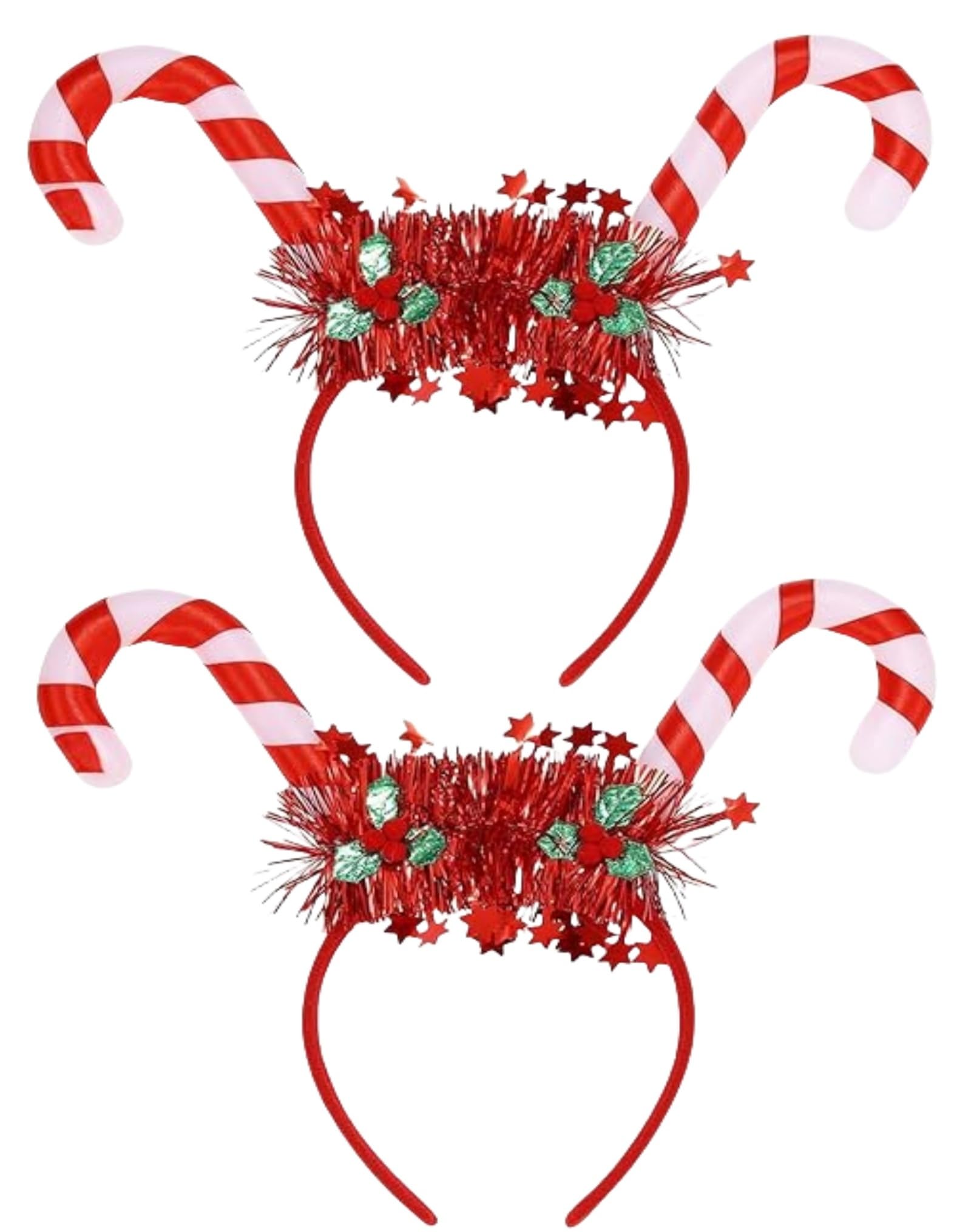 HIPIHOM light-up candy cane headband for festive photos and fun