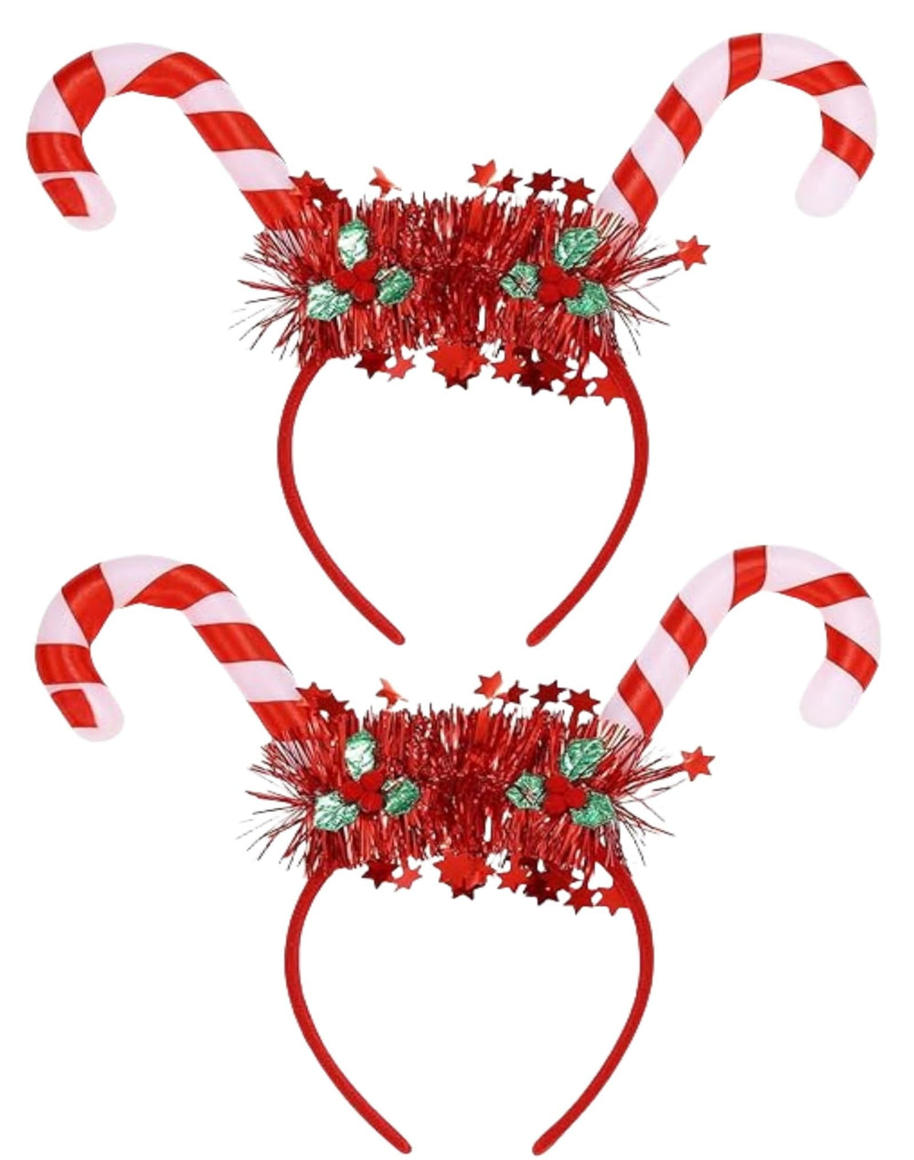 HIPIHOM light-up candy cane headband for festive photos and fun