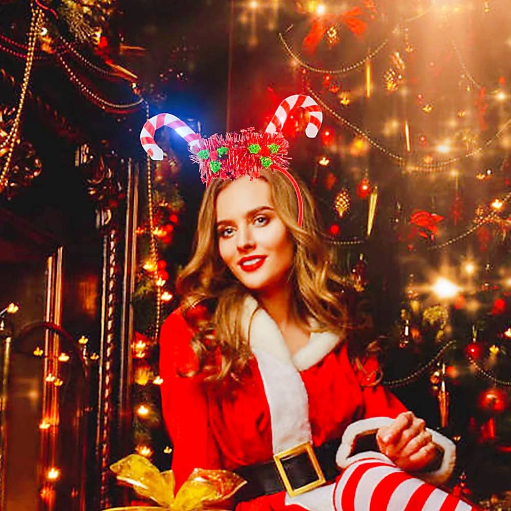 HIPIHOM Christmas party headband with unique design draws attention