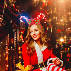 HIPIHOM Christmas party headband with unique design draws attention