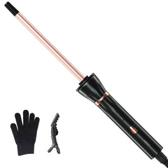 HIRAY 3/8 inch curling iron with small barrel for tight, defined curls.