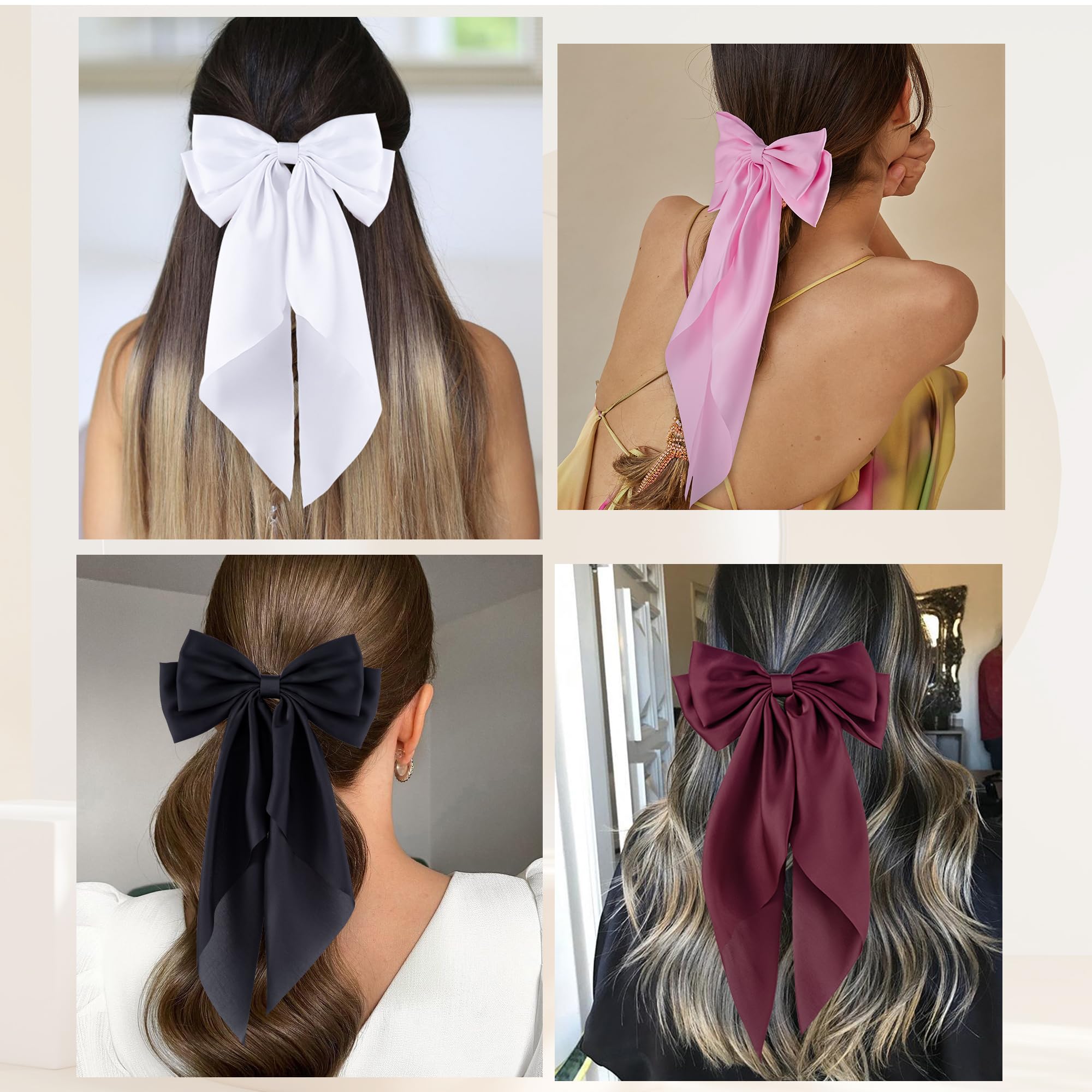 Hisial six-pack bows offer versatile color options for outfits