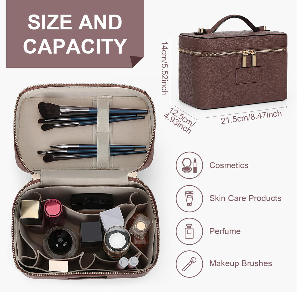 HiTotes makeup bag with removable divider adapts to your kit for easy access