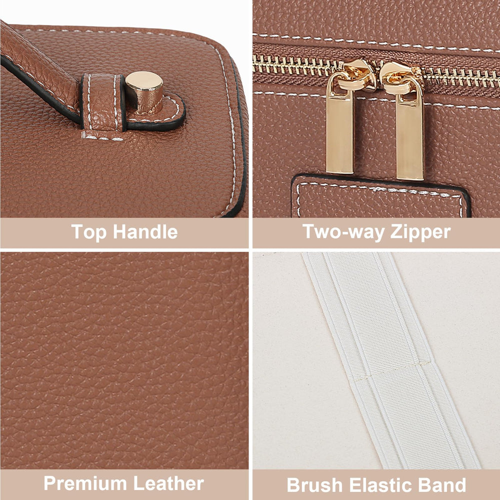 HiTotes travel toiletry bag lightweight design fits travel-size essentials neatly.