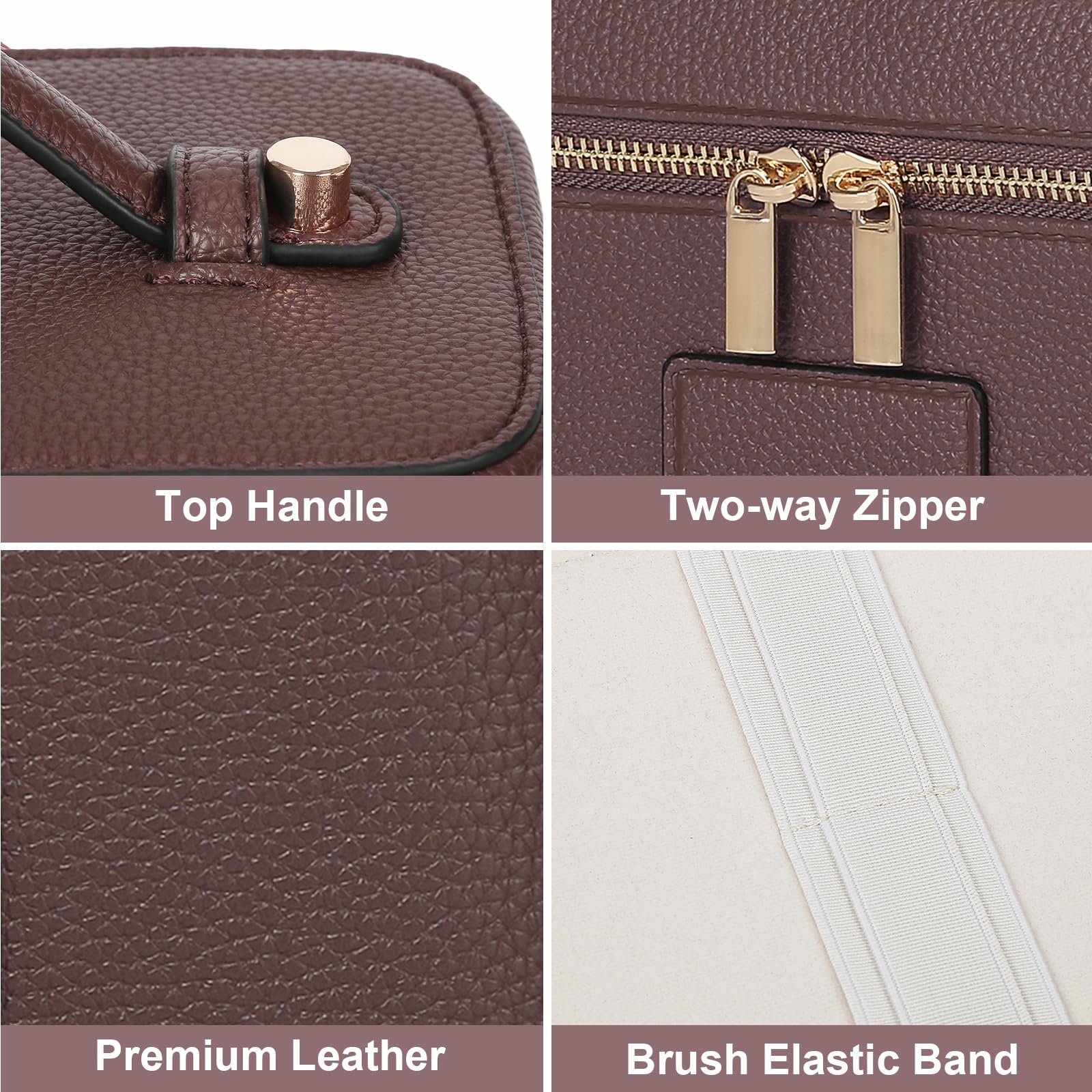 HiTotes travel toiletry bag is lightweight and easy to clean, a perfect catch-all