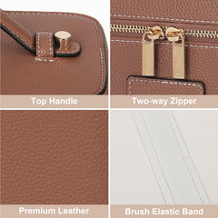 HiTotes travel toiletry bag lightweight design fits travel-size essentials neatly.