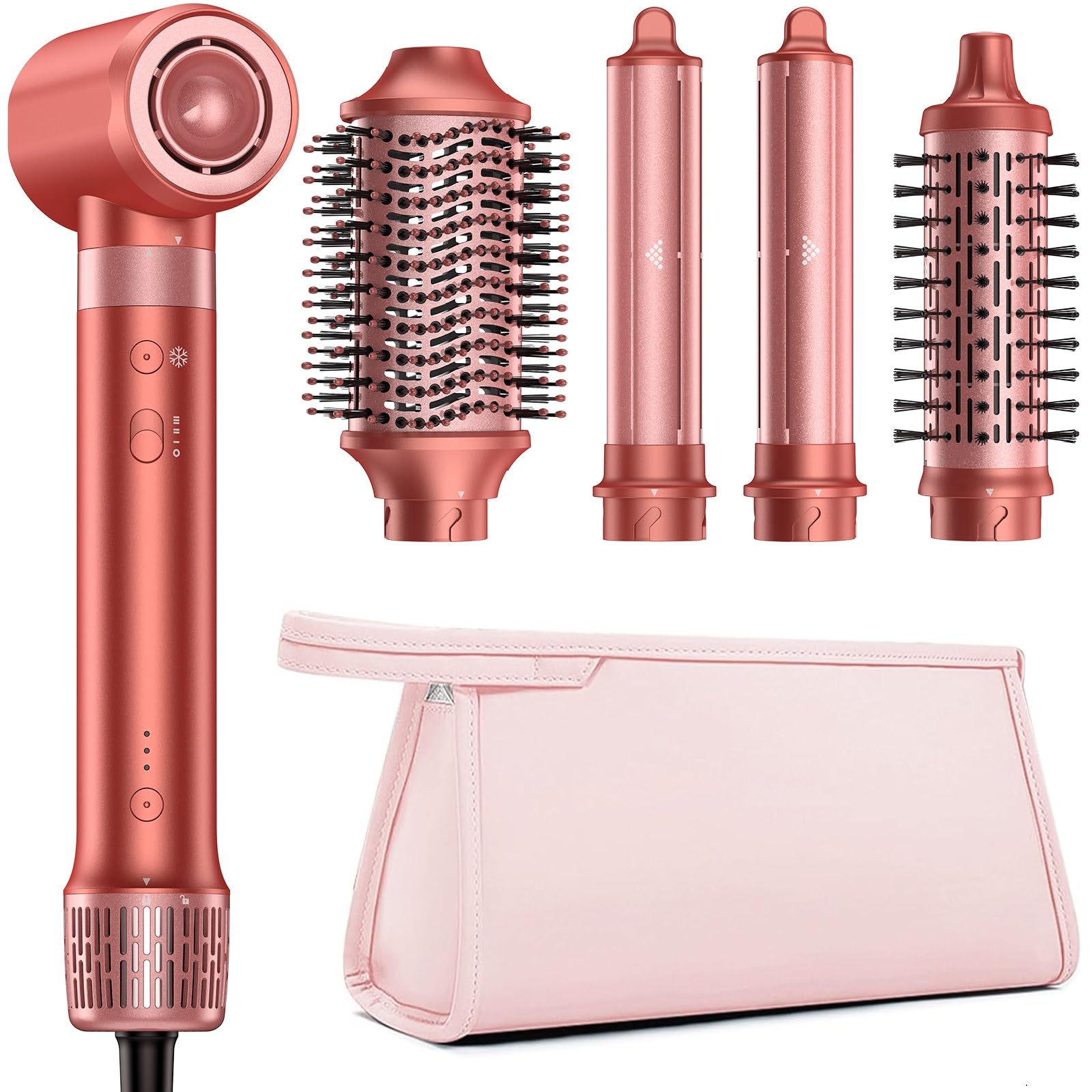HITTIONA 5in1 hot air styler drying hair for a smooth finish with less frizz