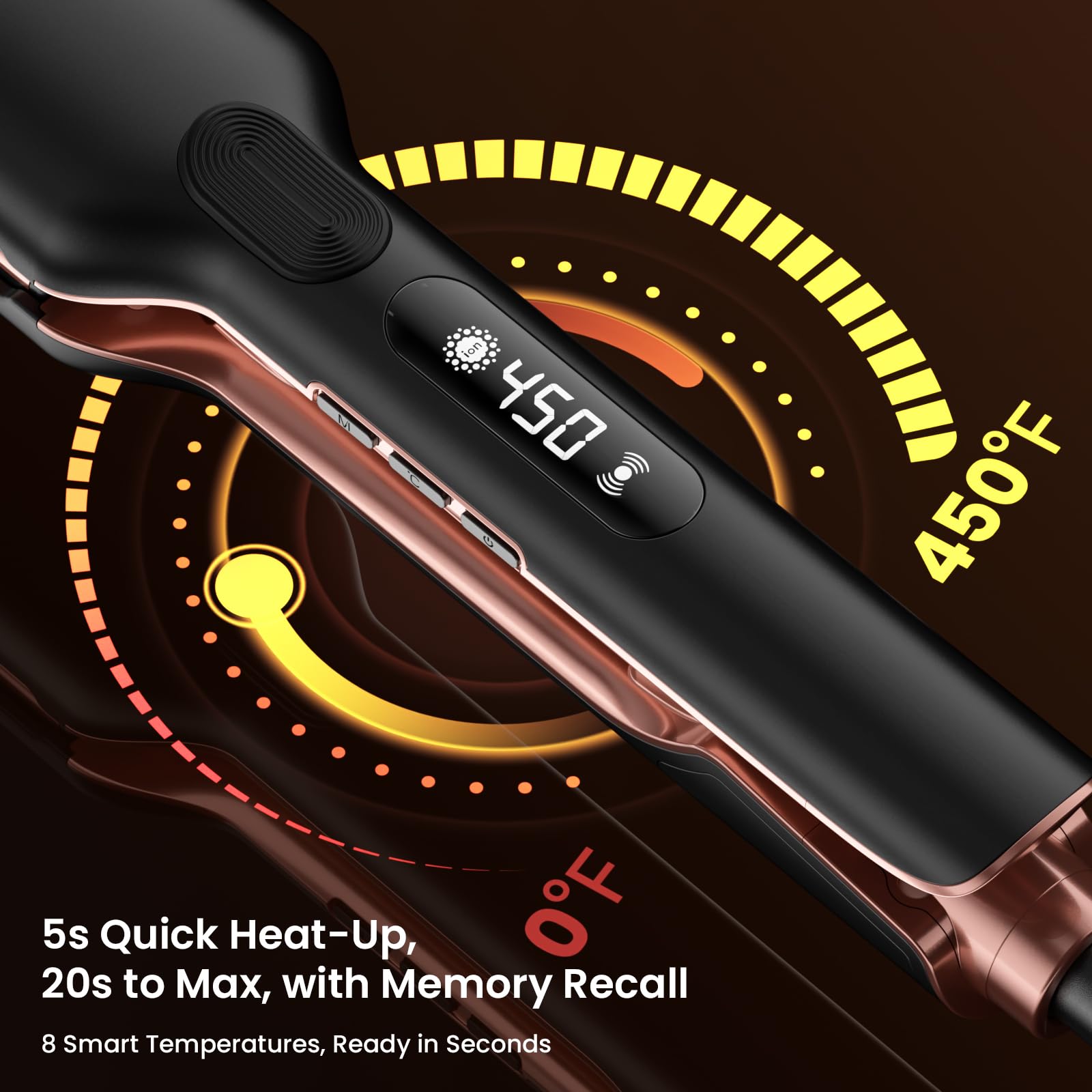 HITTIONA infrared+ion technology delivers frizz control and shine for glossy hair.