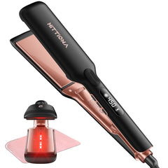HITTIONA flat iron quick heat-ready design for busy mornings and flawless styling.