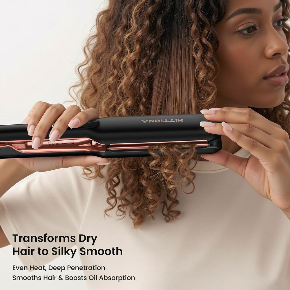 HITTIONA dual-voltage travel-ready iron for worldwide styling.