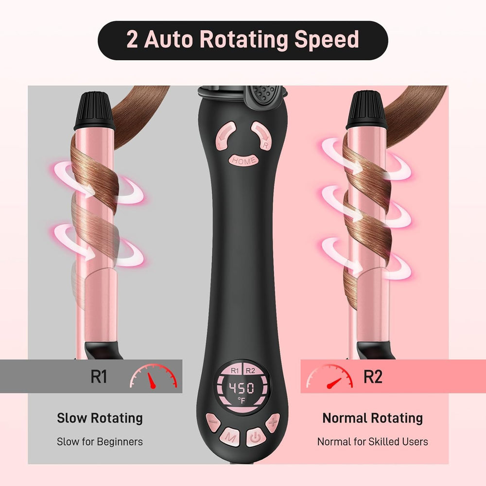 HITTIONA curling iron offers 20 heat settings for versatile styling