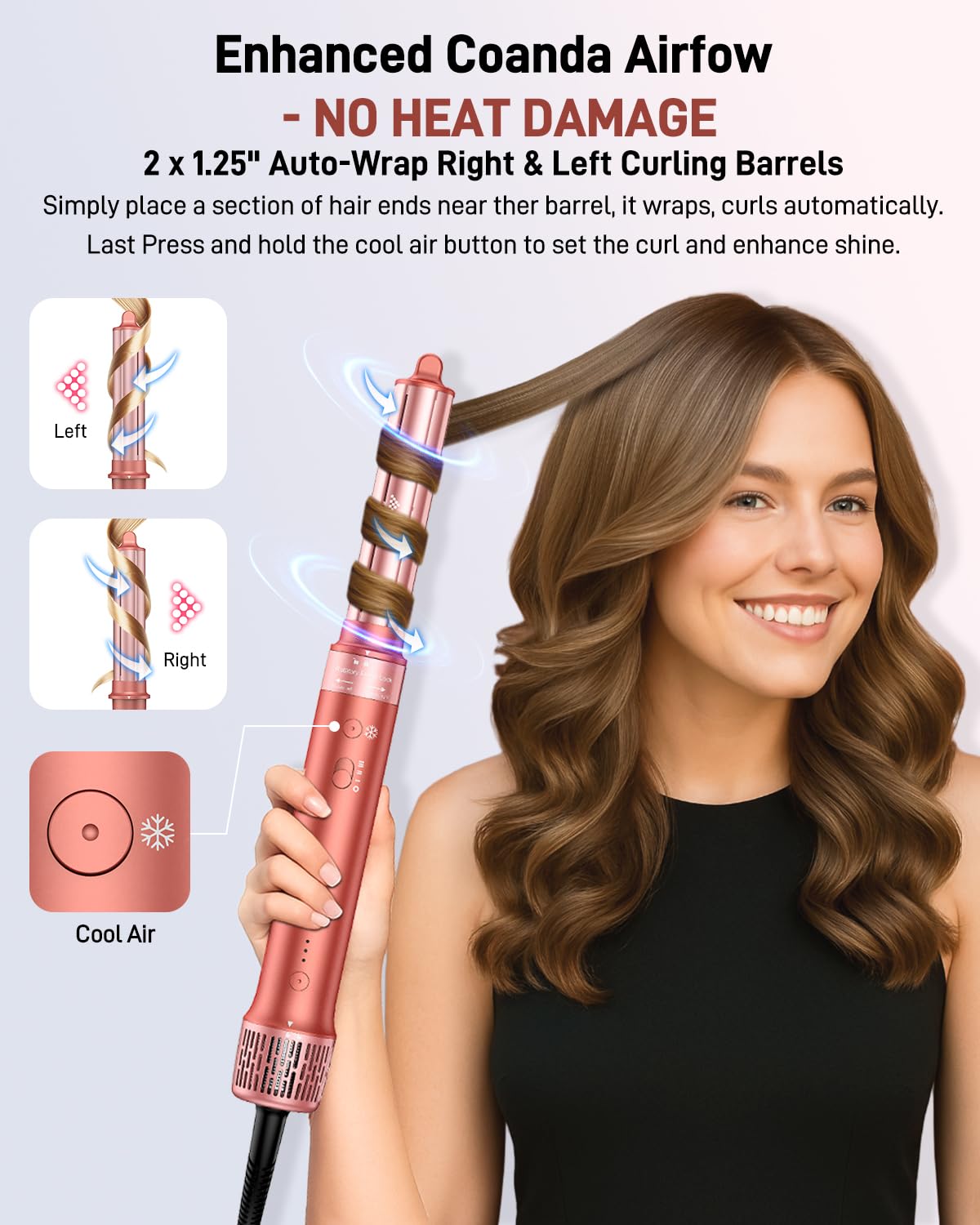 Hittiona ionic dryer brush: no heat damage with ions for smoother styling