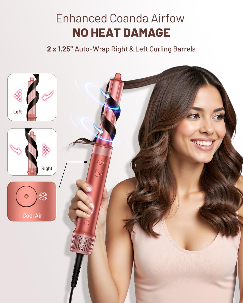 HITTIONA ionic technology reduces frizz for smoother hair