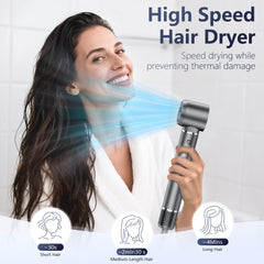 Hittra round brush creates soft waves and bounce with daily styling.