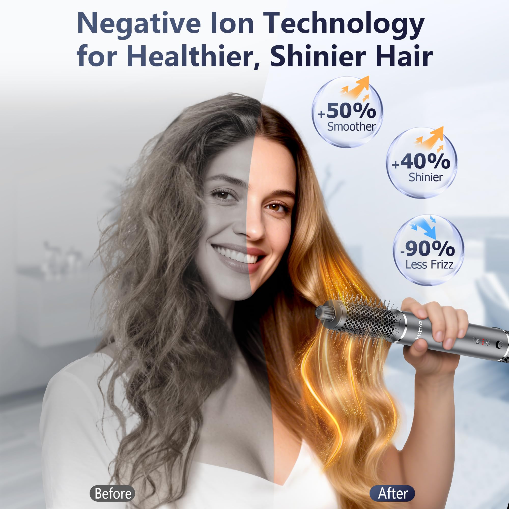 Hittra straightening paddle delivers sleek, frizz-free results.