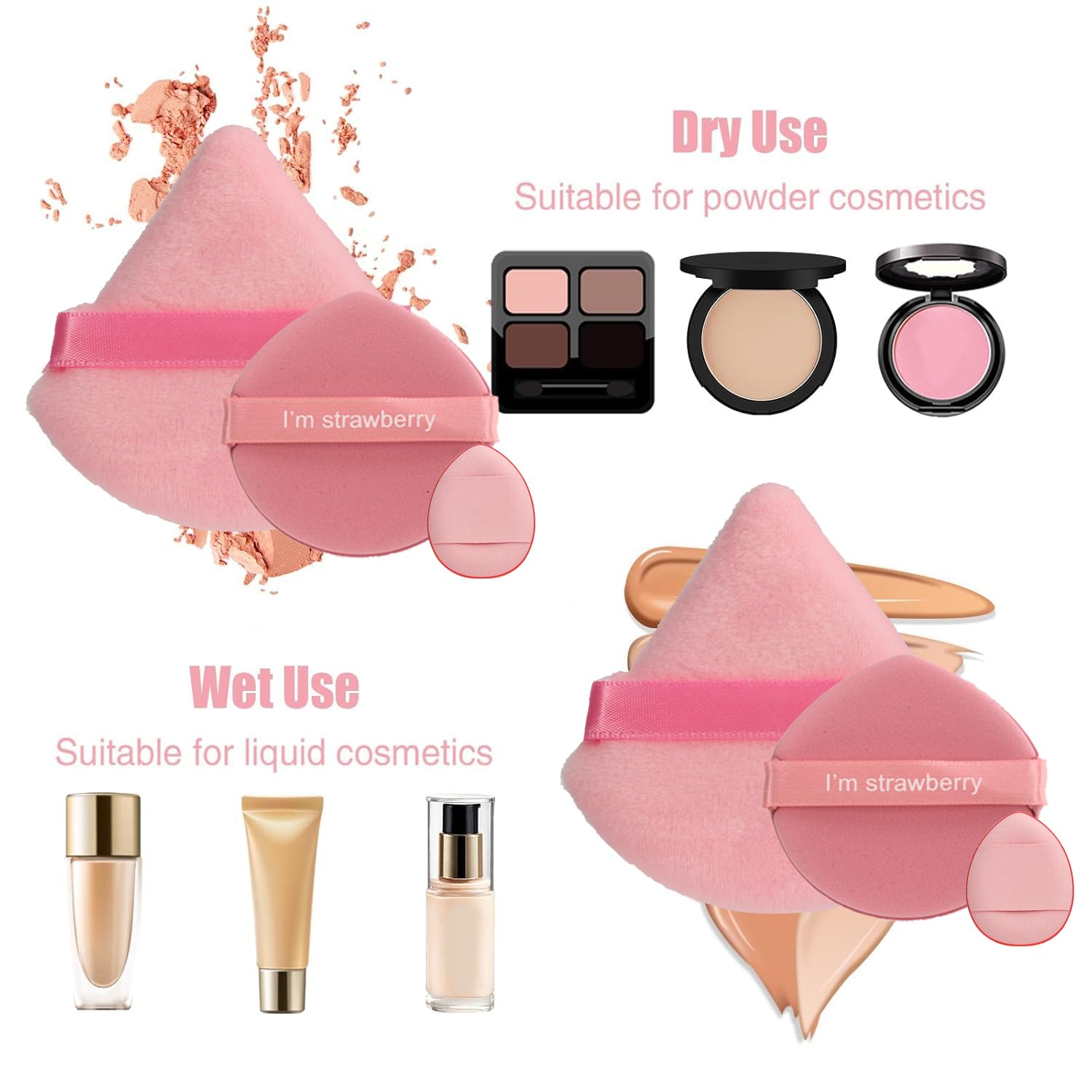 HIUZAR foundation sponge for seamless base blending and coverage.