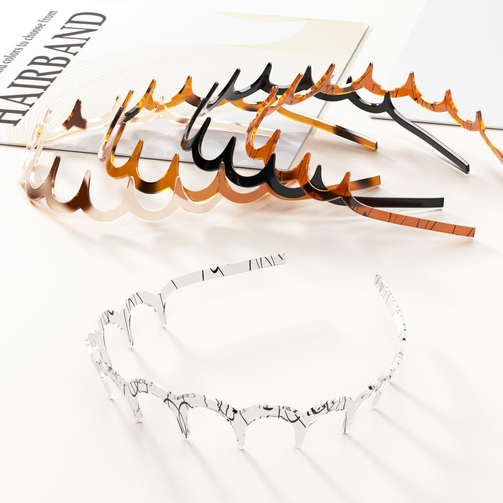 HJKLIUT high-cranium headband adds fullness with zero effort during busy mornings
