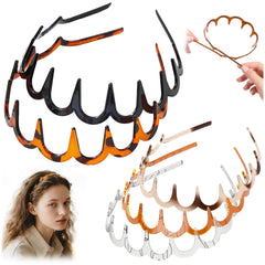 HJKLIUT U-shape headband with teeth-forward styling for voluminous daytime lift