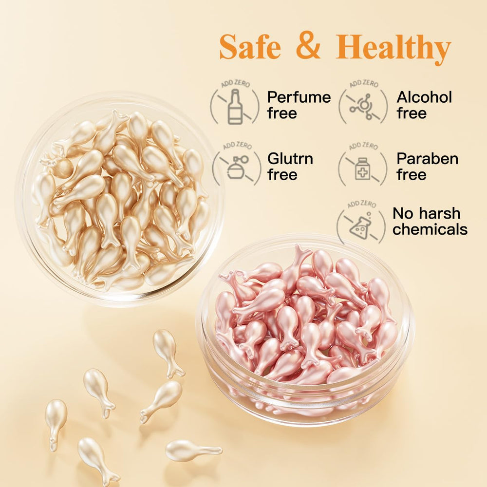 Silky overnight HKH serum capsule for smoother skin by morning.