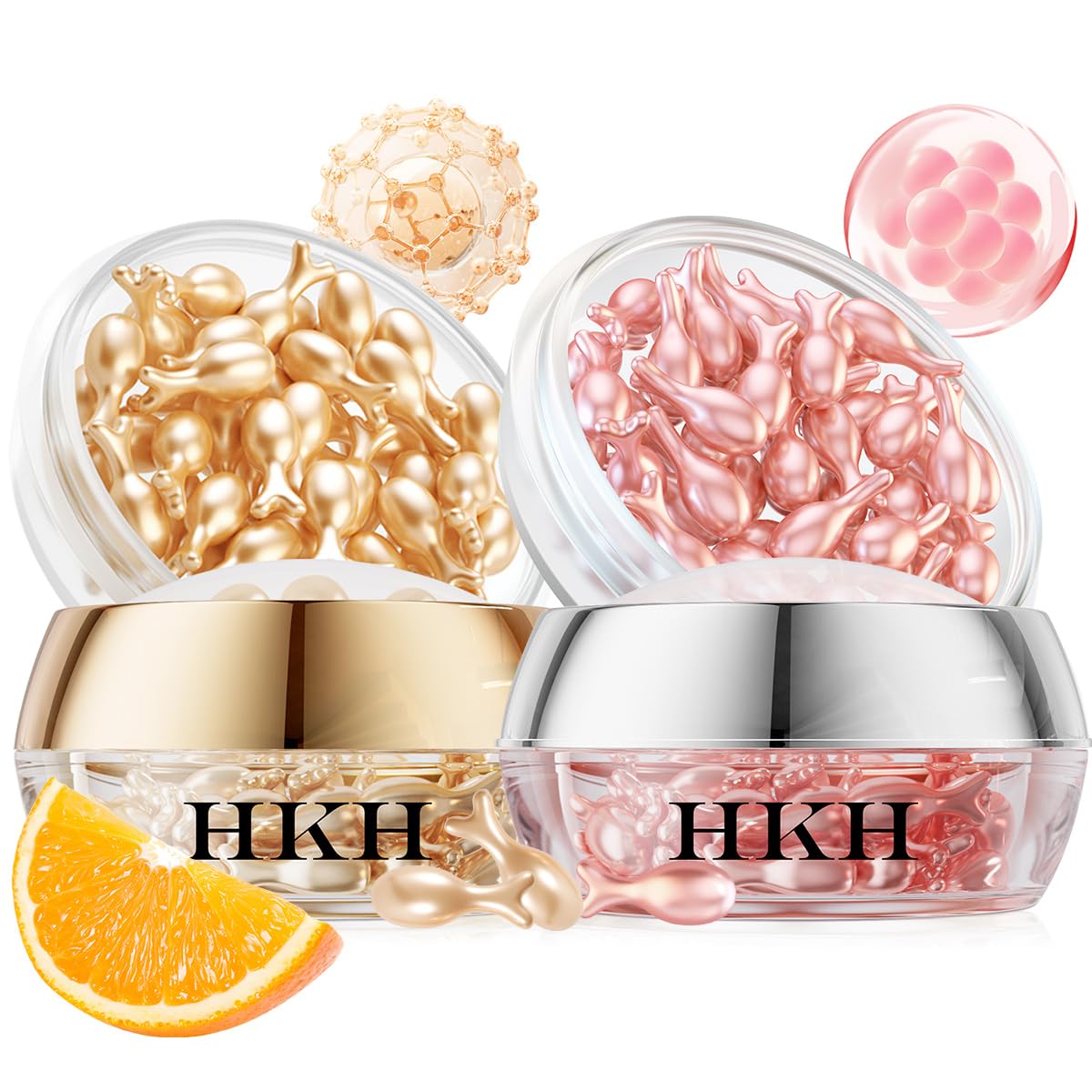 HKH Vitamin C daytime serum capsules for radiant daytime hydration and protection.