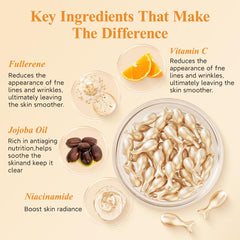 HKH Vitamin C Super Serum with double Vitamin E capsule highlight