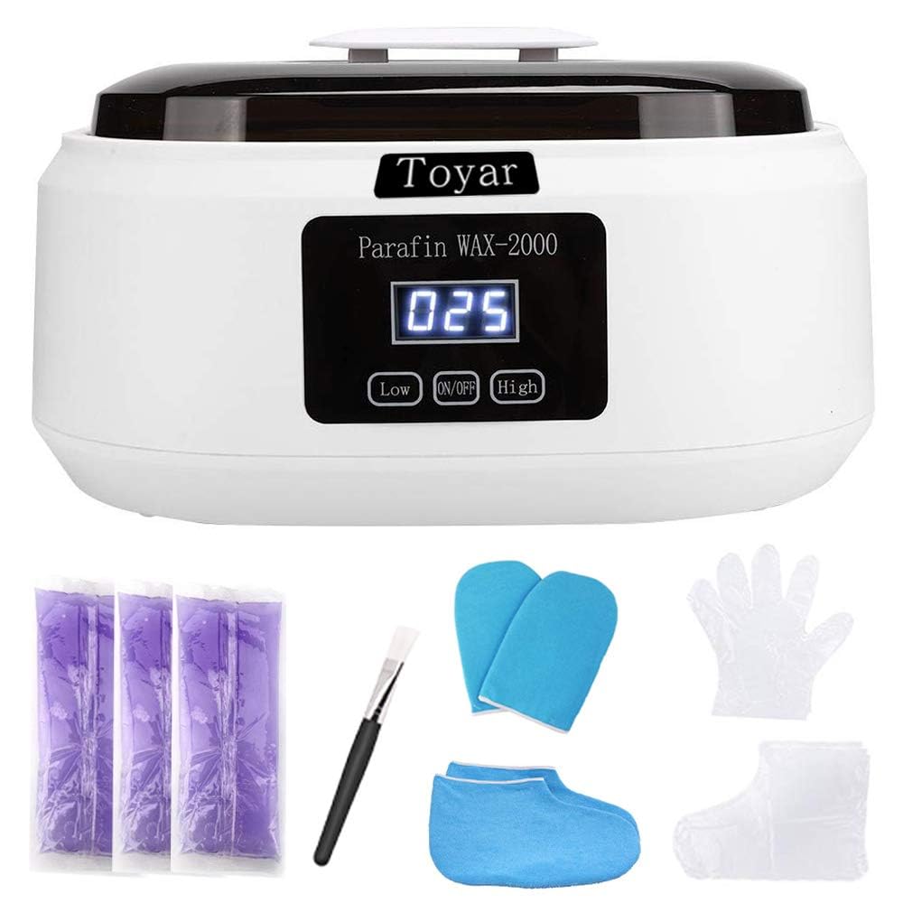 HLead paraffin wax machine white front view for at-home spa-like hands and feet treatment