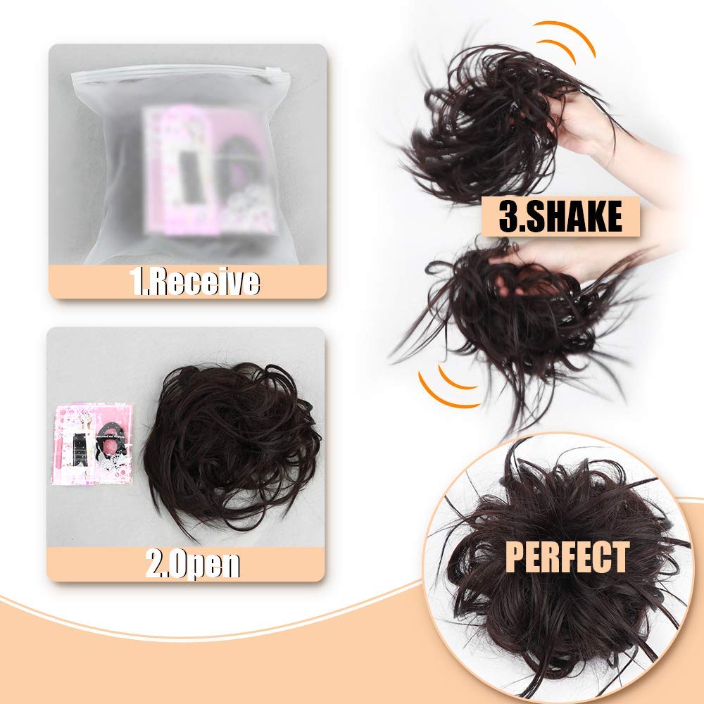 HMD Tousled Updo back view shows secure, discreet fit.