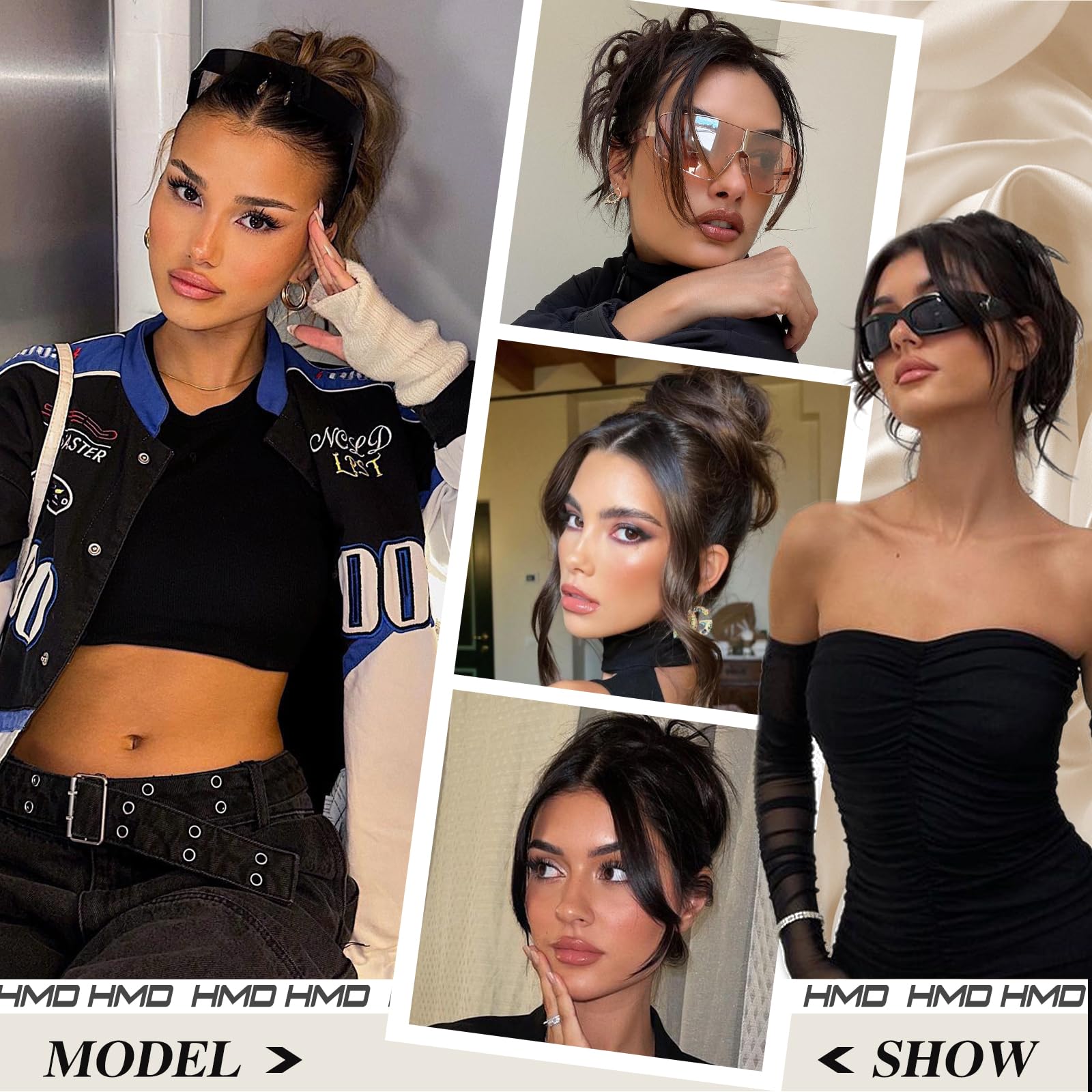 HMD Tousled Updo natural movement mirrors real hair in motion.