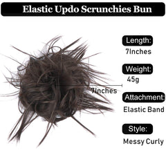 HMD Tousled Updo ponytail extension adds natural movement and fullness.