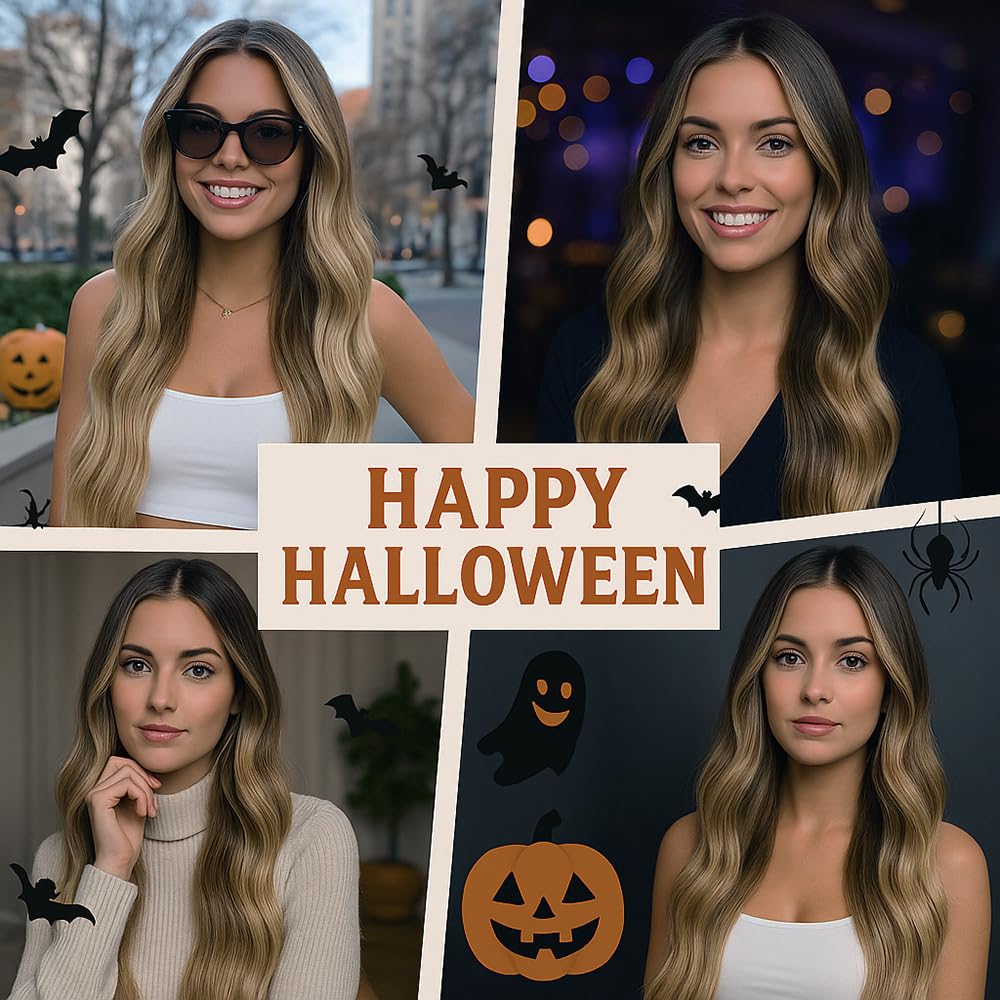 HMHIFI long ombre blonde wig inner elastic net supports secure comfortable wear