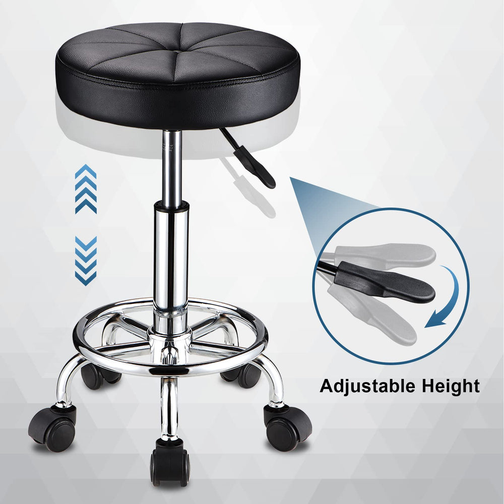 HMTOT five-wheeled design glides smoothly across spa, salon, and home floors.