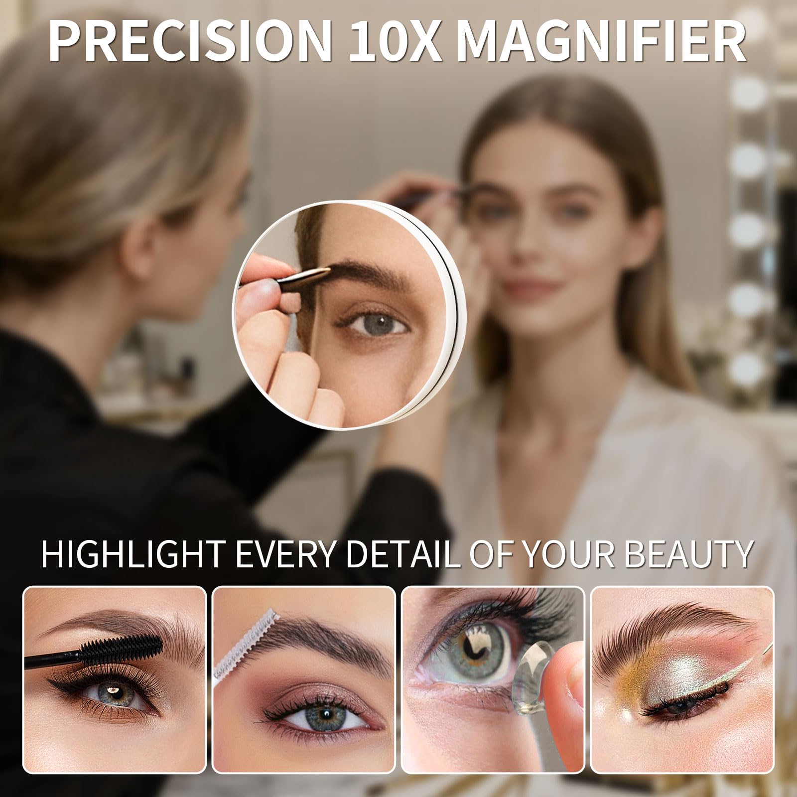 HNV vanity mirror 360-degree rotation for flexible angles