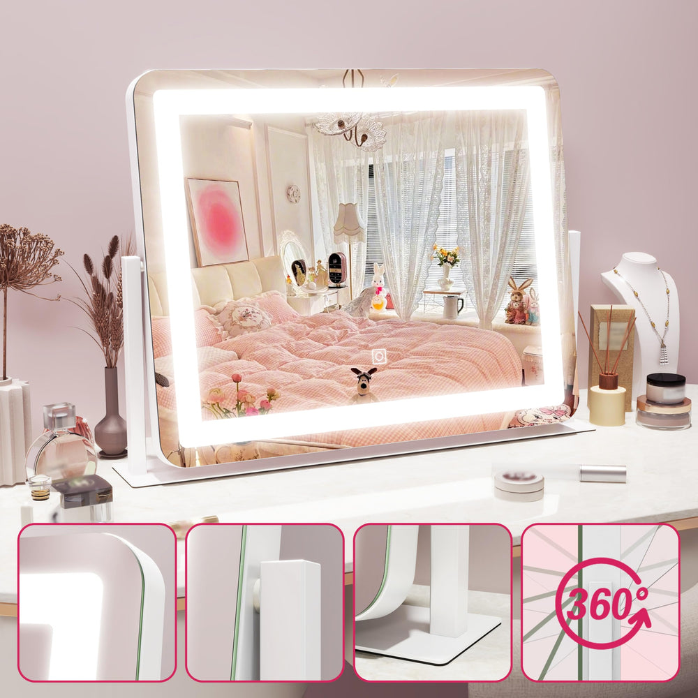 HNV vanity mirror fits bedroom and dressing table for stylish routine.
