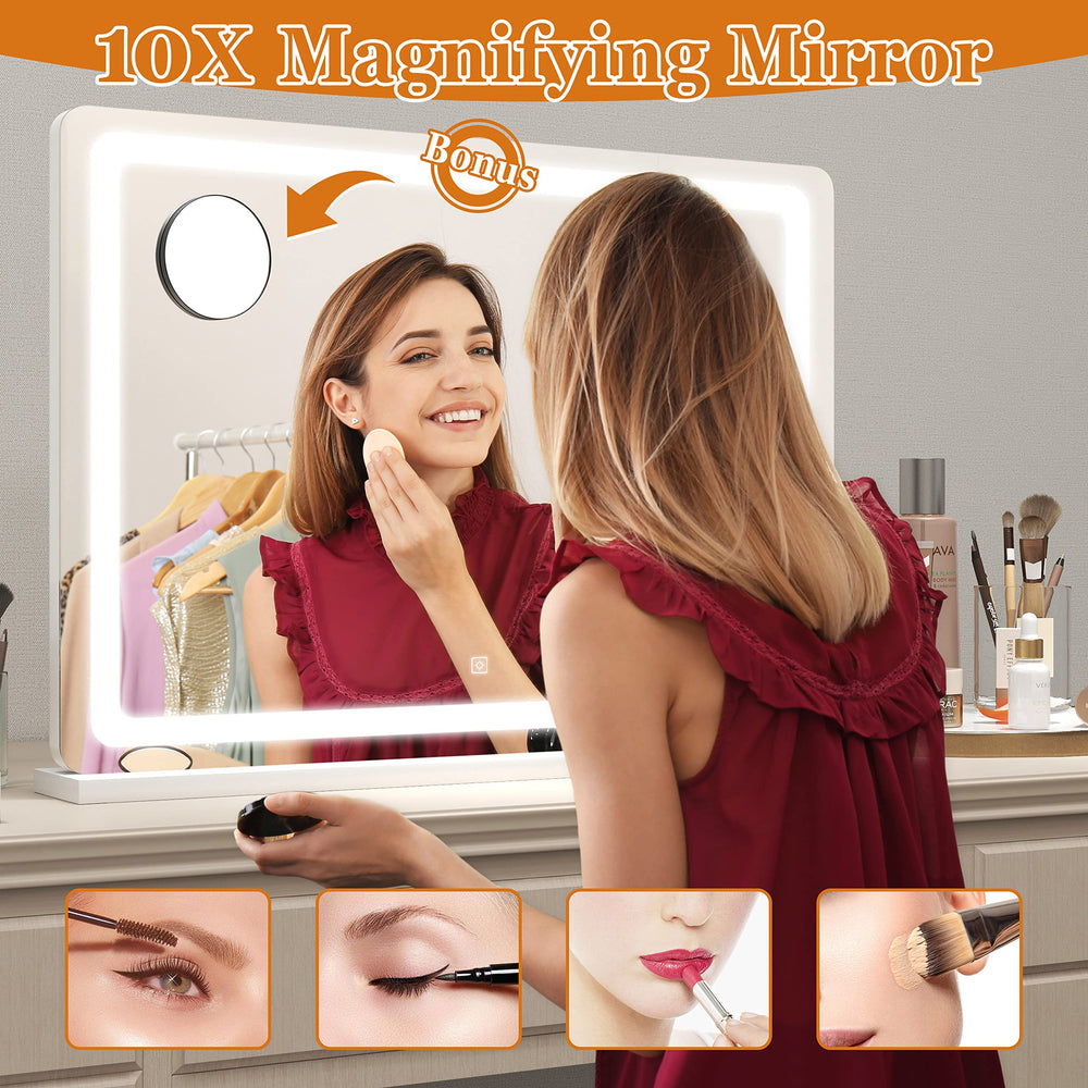 HNV clear HD glass delivers precise reflections for accurate makeup and skincare routines