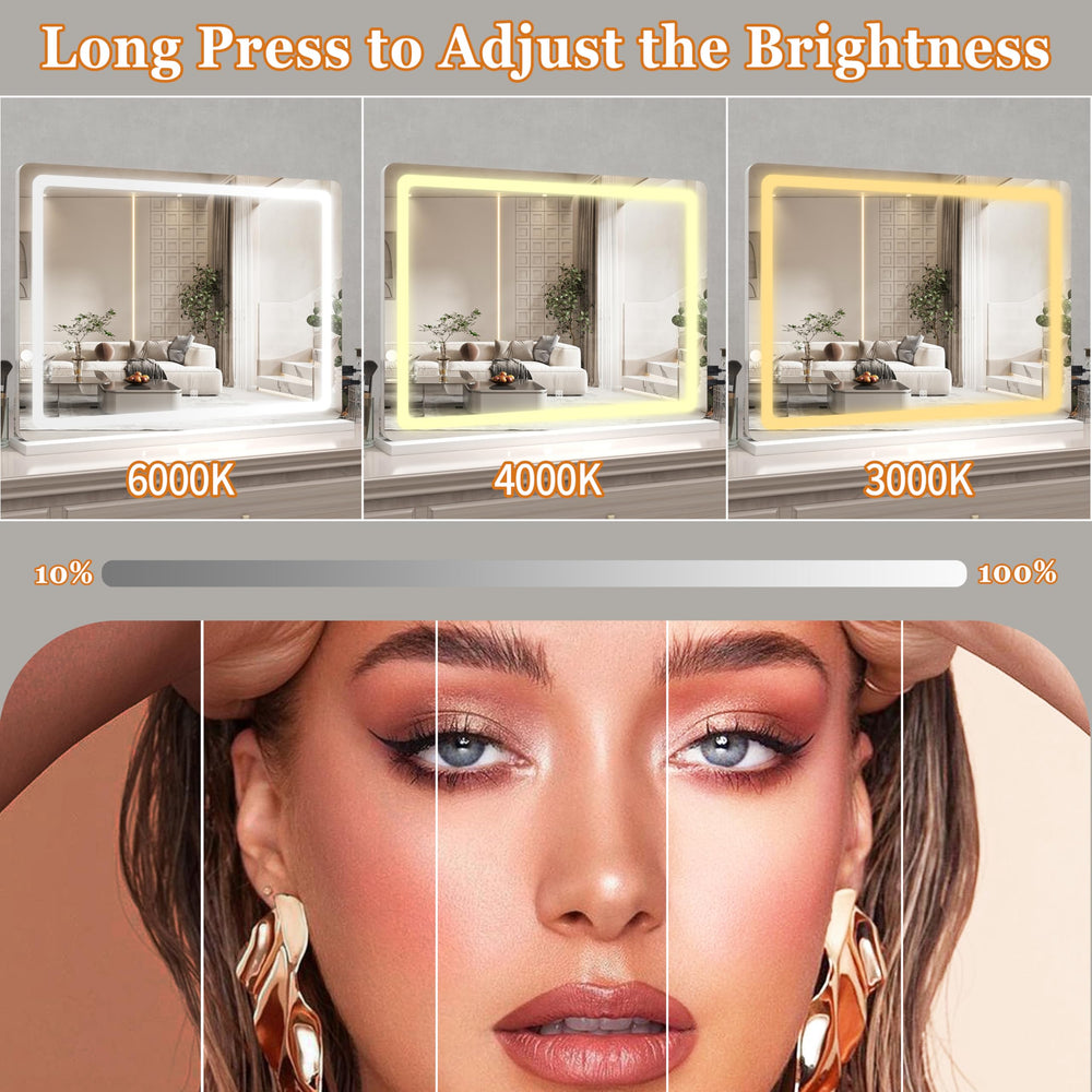 HNV three-color dimmable LED lighting adapts to skin tone and mood during makeup