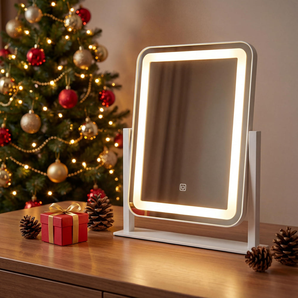 HNV Vanity Mirror plug-in power delivers consistent brightness during sessions.
