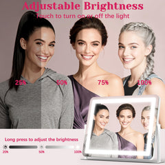 HNV vanity mirror smart touch control with memory recalls last setting.