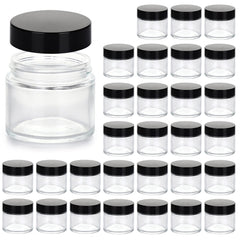 11 Hoa Kinh 2oz glass jar with lid top view for portable travel storage of creams.