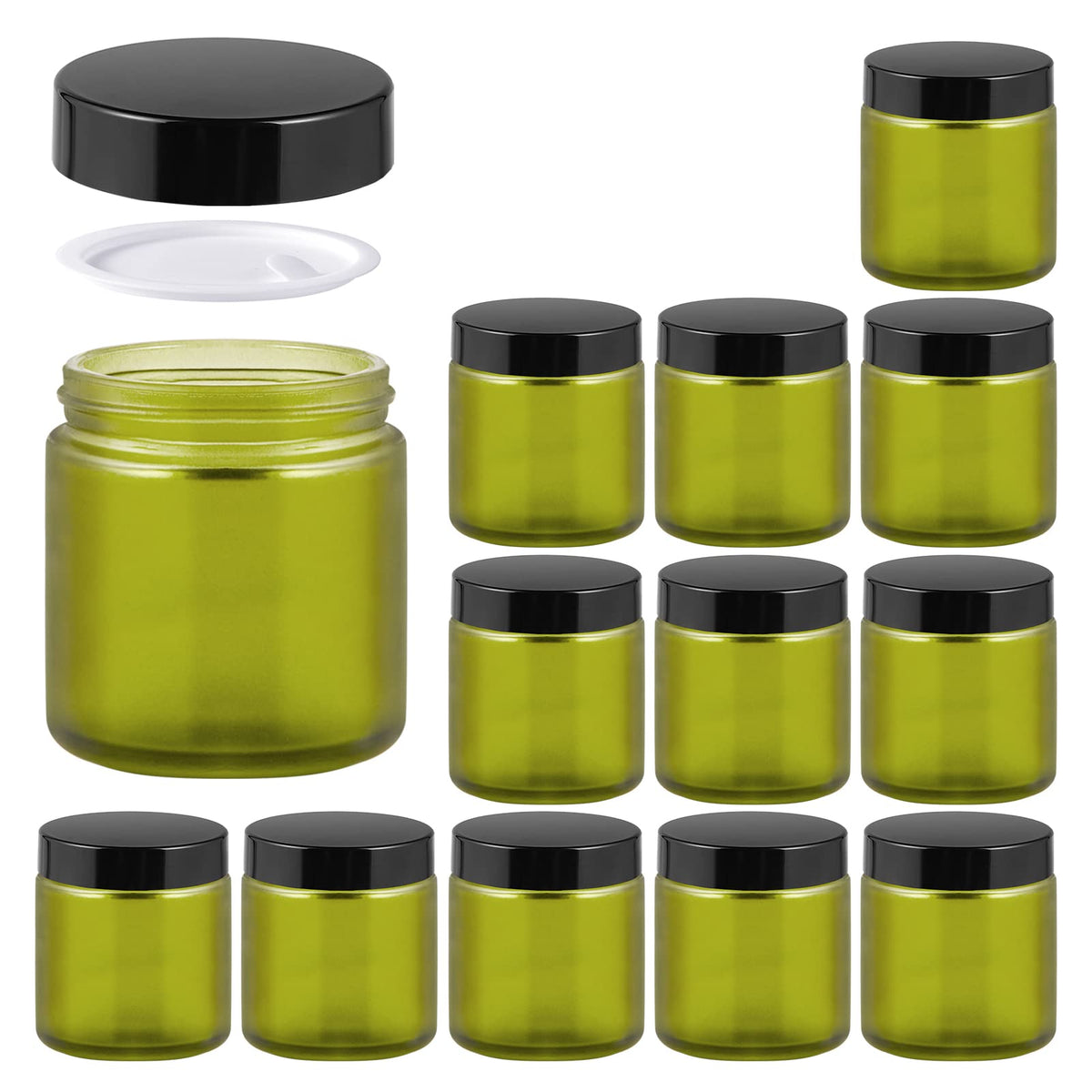 11 Hoa Kinh 4oz glass jar with lids shown for airtight travel storage