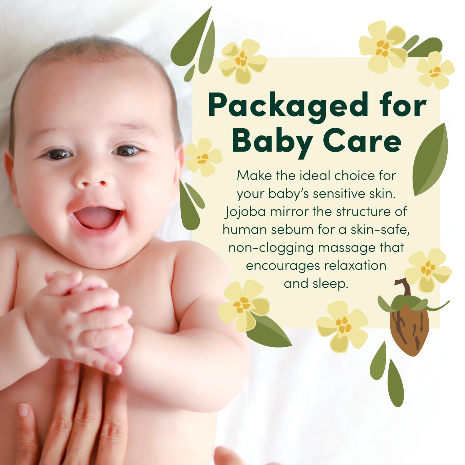 HobaCare jojoba oil for beard and hair care and moisture