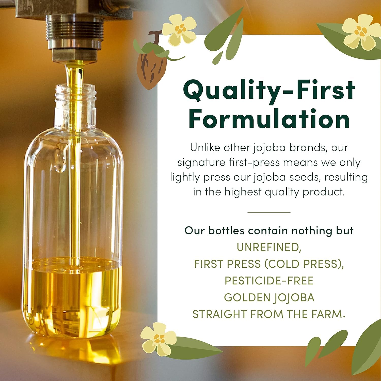 HobaCare unscented jojoba oil ideal for fragrance-free skincare
