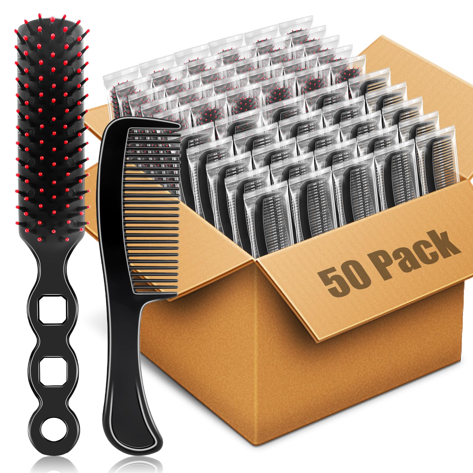 HOFASON bulk hair brush set ready for bulk gifting and hotel use.