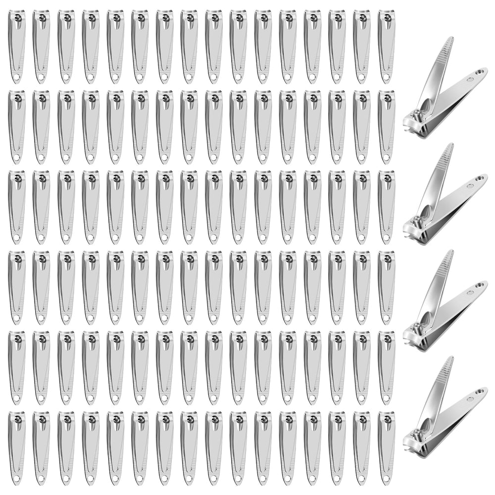 HOFASON 100pcs bulk nail clippers set for versatile grooming needs on the go