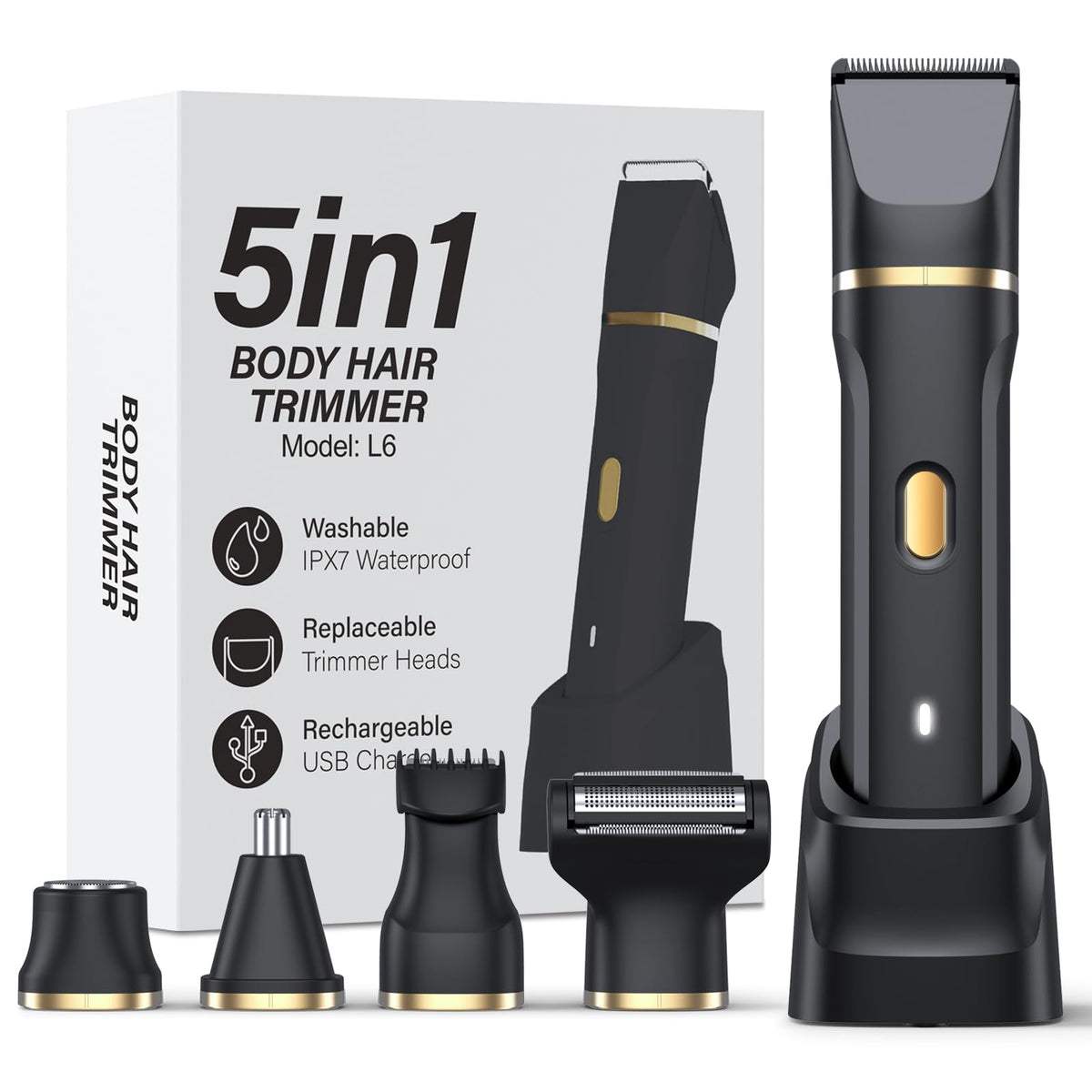 HOHOLE 5-in-1 face head for precise facial grooming and contouring
