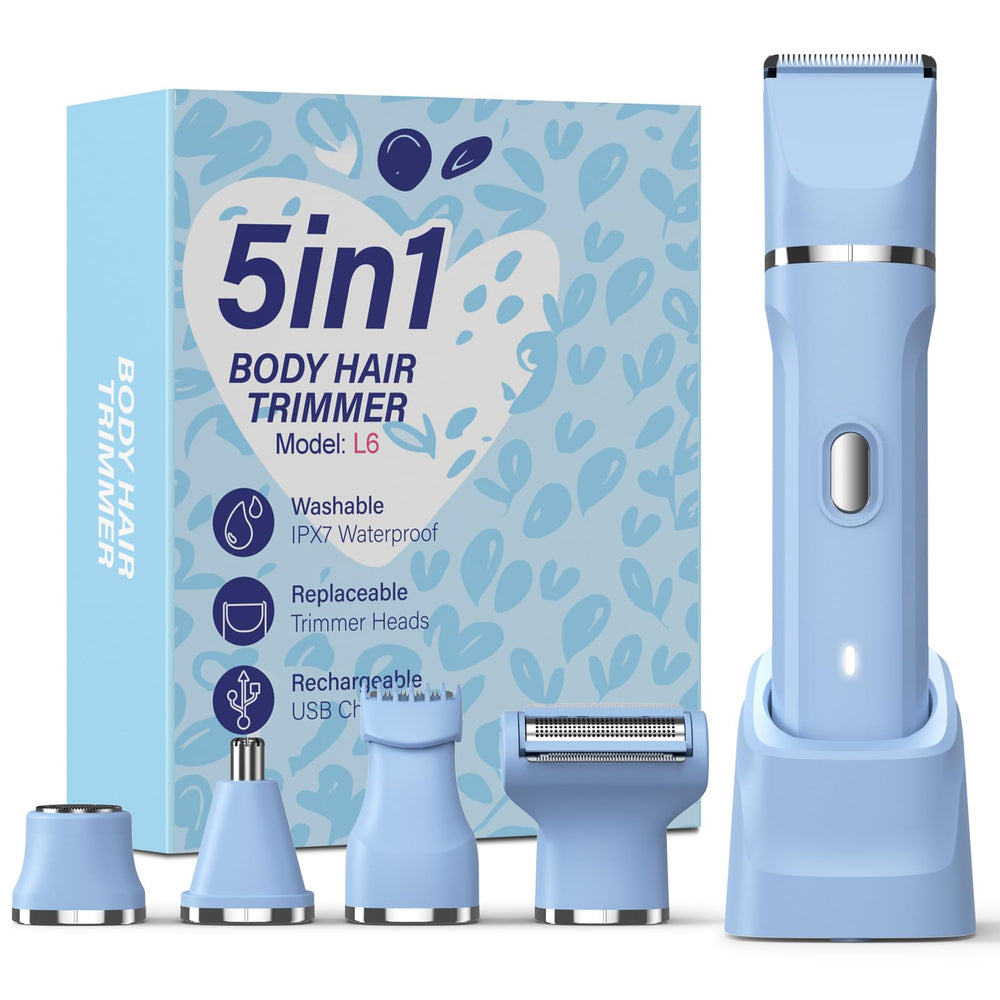 HOHOLE 5-in-1 face trimmer for precise facial grooming and smooth skin