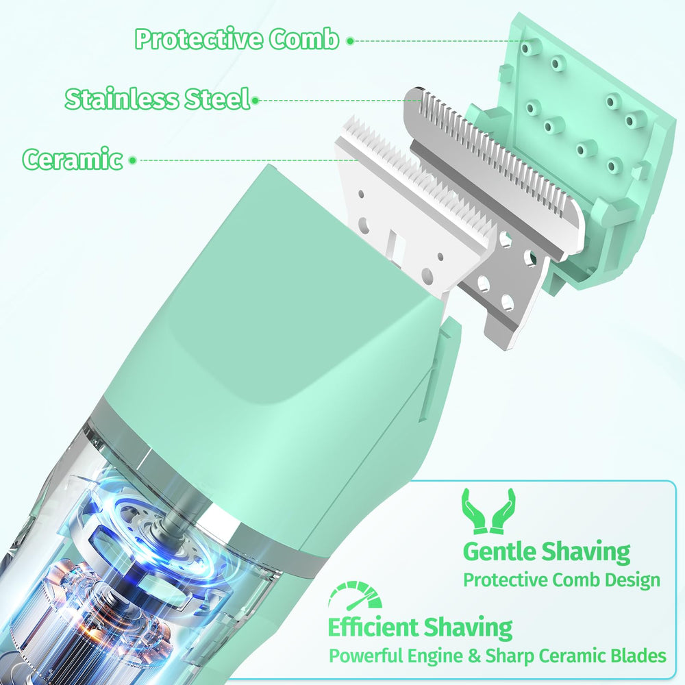 HOHOLE bikini trimmer bikini-line guard demonstrates adjustable length options