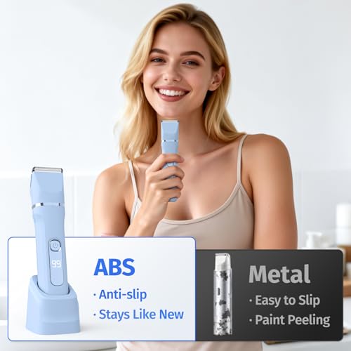 HOHOLE Bikini Trimmer 5in1 body-hair-trimmer helps smooth legs and underarms.