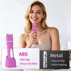 HOHOLE bikini trimmer body head shown for smooth legs and underarms